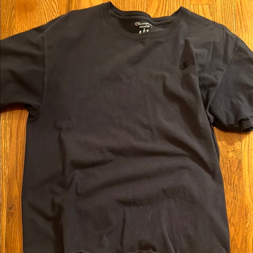 Champion Black Short Sleeve Tee